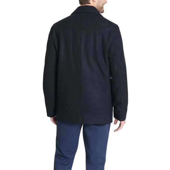 Tommy Hilfiger $299 Double Breasted Wool Blend Peacoat Navy Blue Size XL - Picture 3 of 7